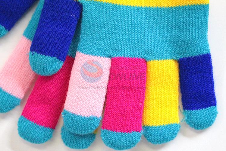 Customized cheap newest warm knitted gloves for adults