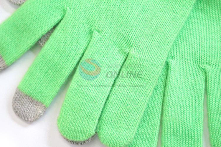 China factory touch screen warm knitted gloves for adults