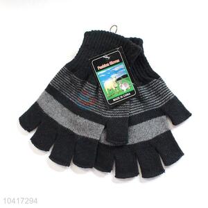 Competitive price half-finger warm knitted gloves for adults