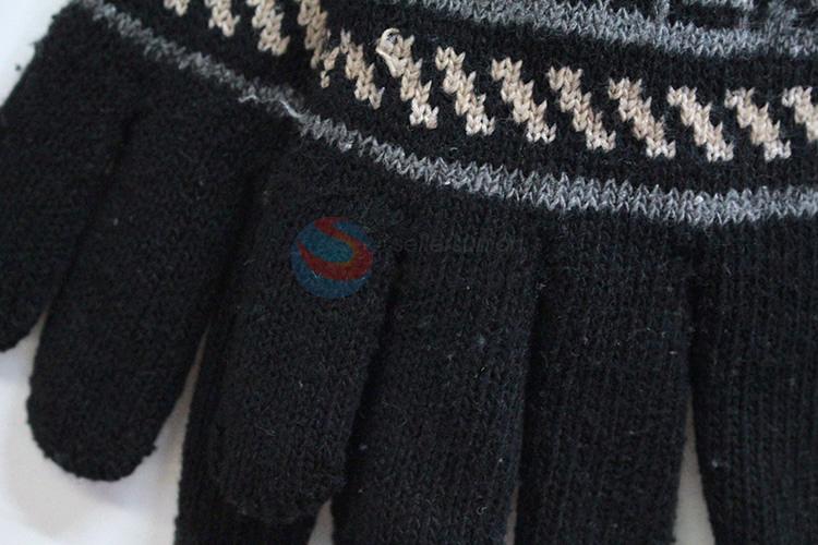 Recent design popular warm knitted gloves for adults