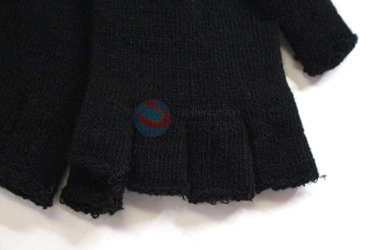 Half-finger warm knitted gloves for adults