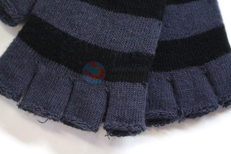 High quality half-finger warm knitted gloves for adults