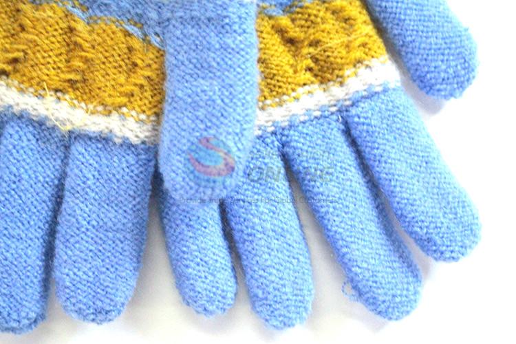 Factory wholesale popular warm knitted gloves for kids