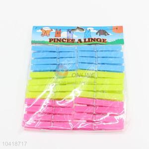 Portable Fashion 24 Pcs/Set Hanging Pegs Clips Heavy Duty Clothes Pegs