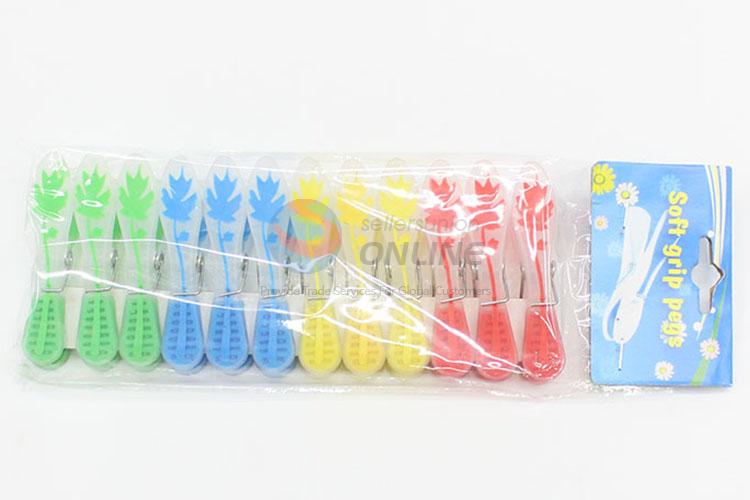 Wholesale Factory Supply  12pcs/set Clothes Pegs Clothesline Towel Socks