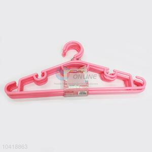 Cute Pink Color Plastic Non-slip Clothes Hangers