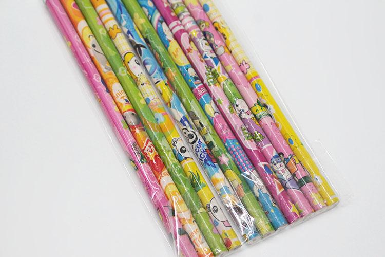 Cartoon Pattern Wholesale HB Pencil 12Pcs