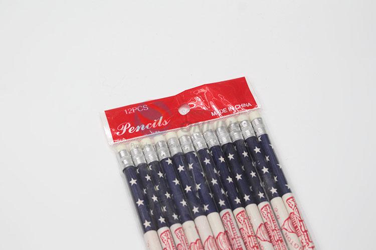 British Flag Pattern Wholesale HB Pencil 12Pcs