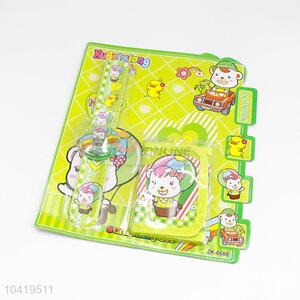 Cartoon Design Kids Wallet Watches Set