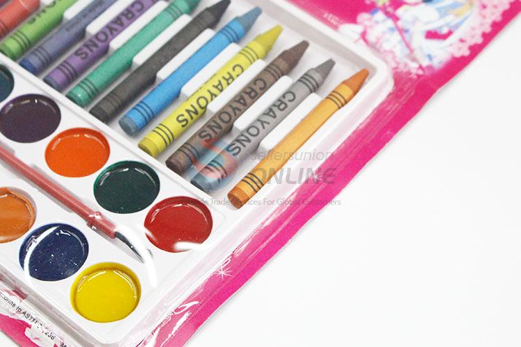 School Student Paint Palette Set with Crayon