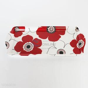 Flower Pattern Melamine Salver Tray