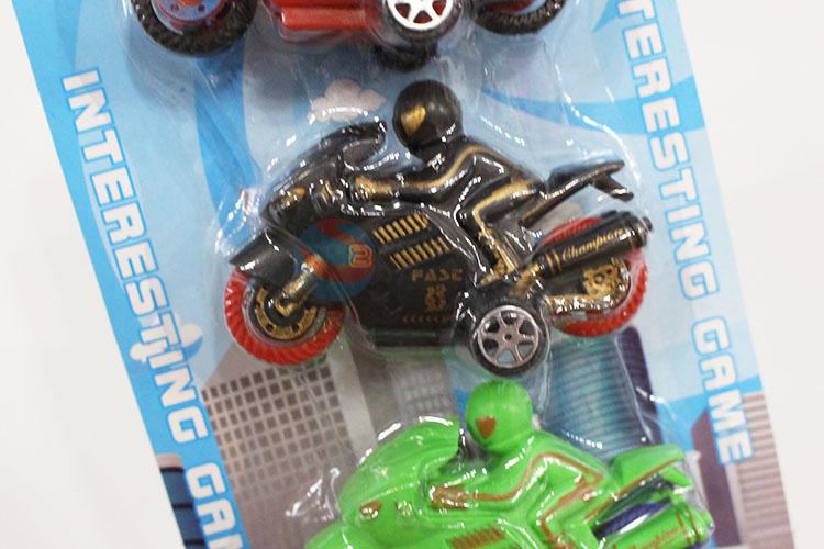 Cool colorful 4pcs motorcycle shape toy