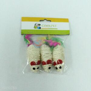 3pcs Mouse Shaped Pet Toys