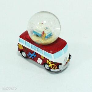 Lovely Car Design Resin Craft with Crystal Ball