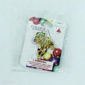 Crystal rhinestone deer christmas jewellery brooch