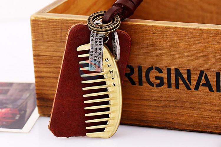 Zinc Alloy Key Chain/Key Ring with Comb