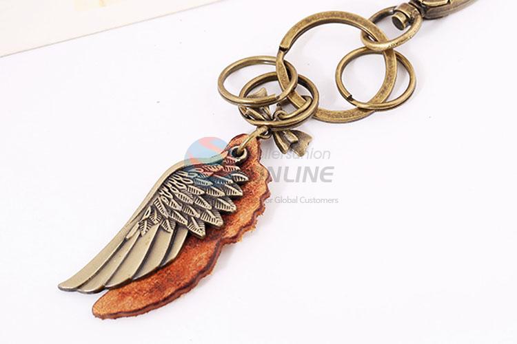 Zinc Alloy Key Chain/Key Ring with Wing