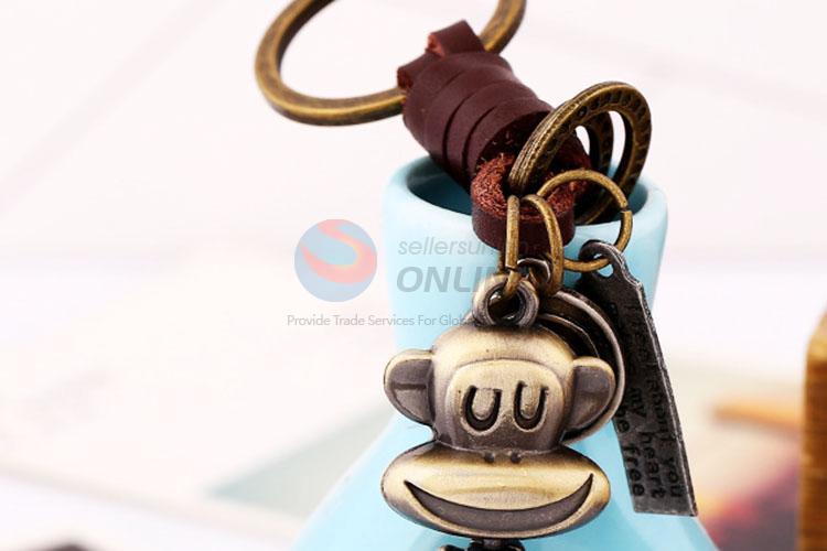 Zinc Alloy Key Chain/Key Ring with Monkey