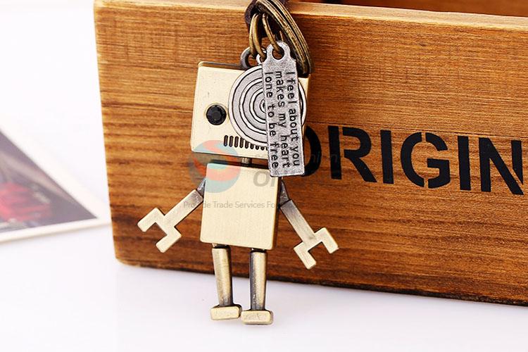 Zinc Alloy Key Chain/Key Ring with Robot