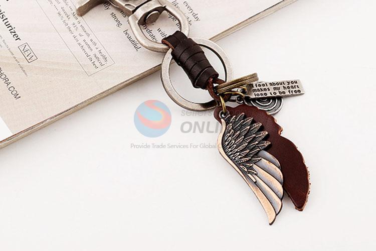 Zinc Alloy Key Chain/Key Ring with Wing