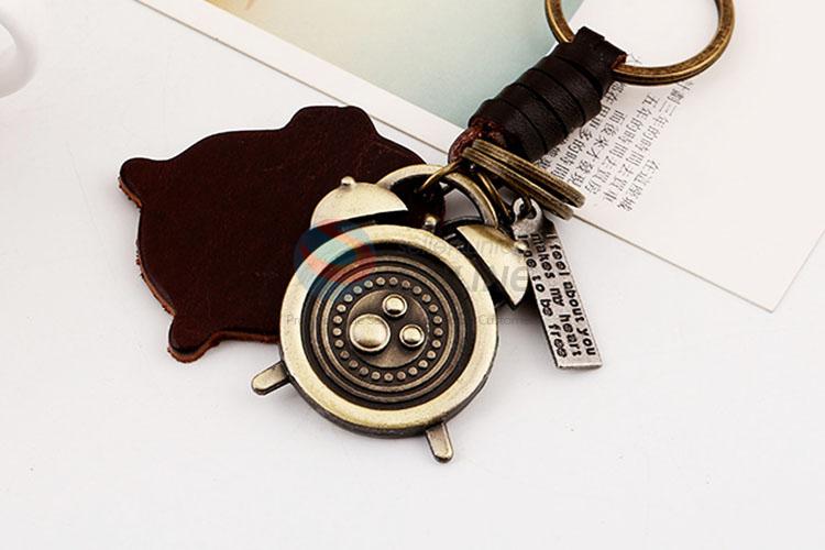 Zinc Alloy Key Chain/Key Ring with Clock