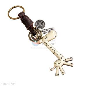 Zinc Alloy Key Chain/Key Ring with Giraffe