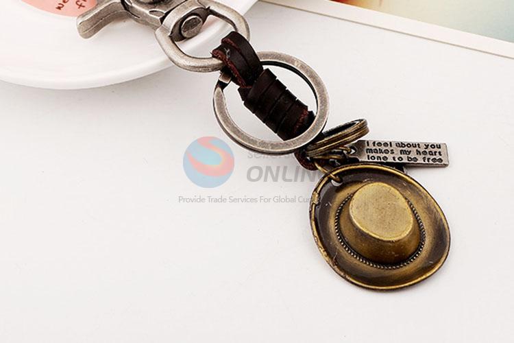 Zinc Alloy Key Chain/Key Ring with Hat