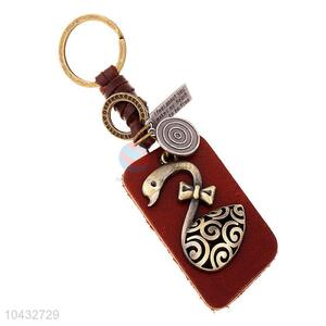 Zinc Alloy Key Chain/Key Ring with Swan