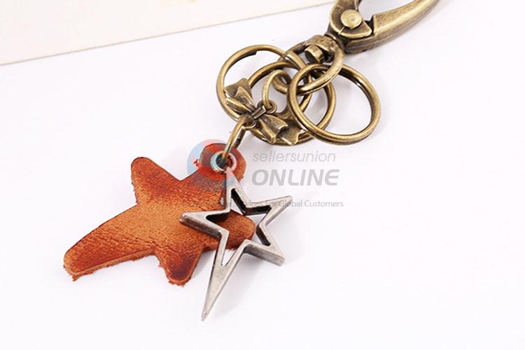 Zinc Alloy Key Chain/Key Ring with Star