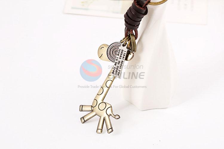 Zinc Alloy Key Chain/Key Ring with Giraffe