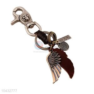 Zinc Alloy Key Chain/Key Ring with Wing