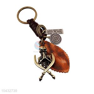 Zinc Alloy Key Chain/Key Ring with Skull