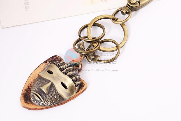 Zinc Alloy Key Chain/Key Ring with Mask