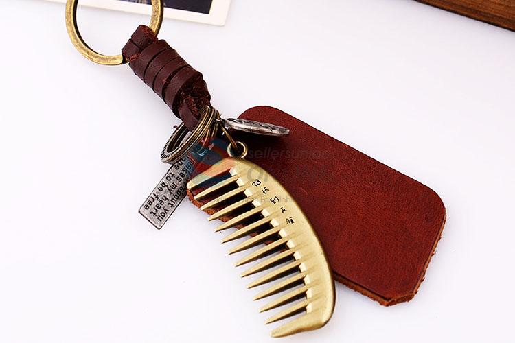 Zinc Alloy Key Chain/Key Ring with Comb