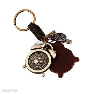 Zinc Alloy Key Chain/Key Ring with Clock