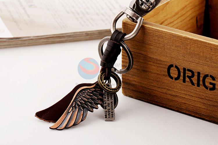 Zinc Alloy Key Chain/Key Ring with Wing