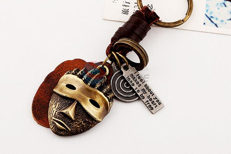 Zinc Alloy Key Chain/Key Ring with Mask