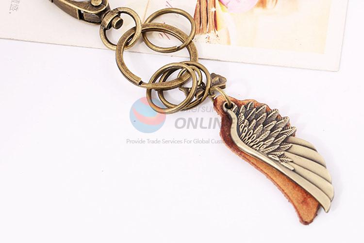 Zinc Alloy Key Chain/Key Ring with Wing