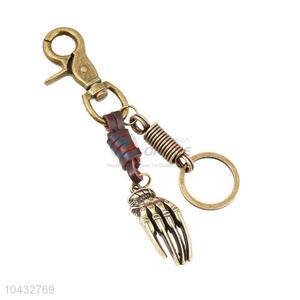 Zinc Alloy Key Chain/Key Ring with Hand Bone