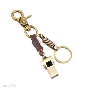 Zinc Alloy Key Chain/Key Ring with Whistle