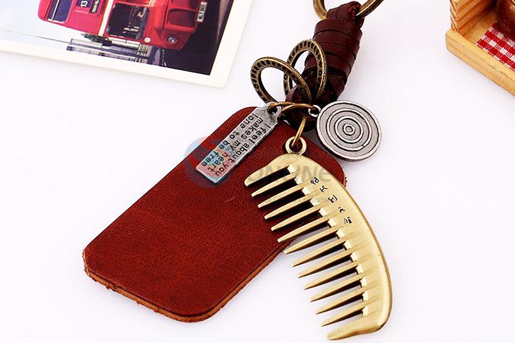 Zinc Alloy Key Chain/Key Ring with Comb