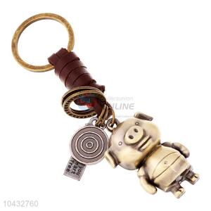 Zinc Alloy Key Chain/Key Ring with Pig