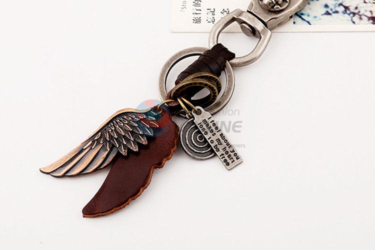 Zinc Alloy Key Chain/Key Ring with Wing