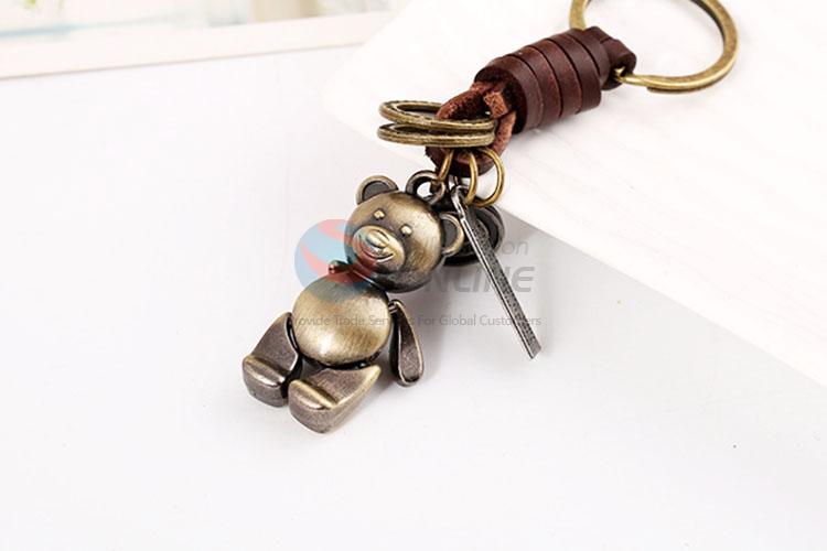 Zinc Alloy Key Chain/Key Ring with Bear