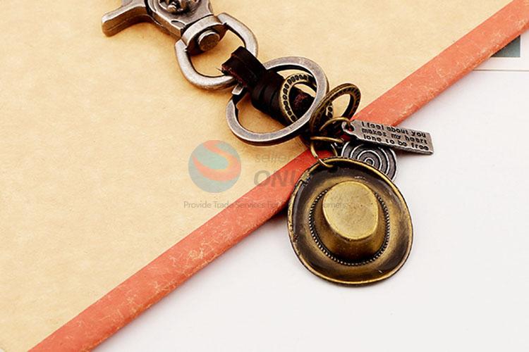 Zinc Alloy Key Chain/Key Ring with Hat