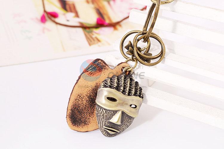 Zinc Alloy Key Chain/Key Ring with Mask