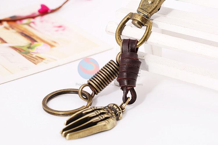 Zinc Alloy Key Chain/Key Ring with Hand Bone