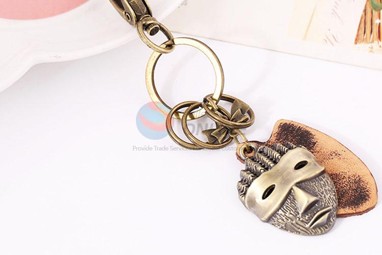 Zinc Alloy Key Chain/Key Ring with Mask