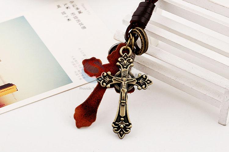 Zinc Alloy Key Chain/Key Ring with Cross