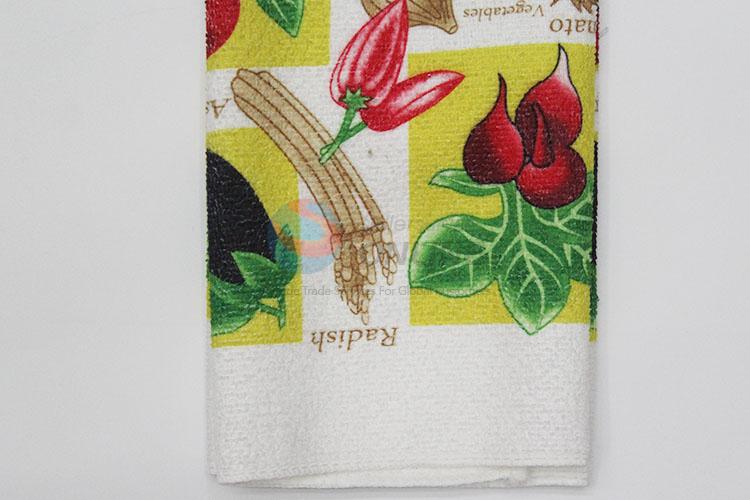 Yiwu factory microfiber quick drying fashionable printed kitchen tea towel